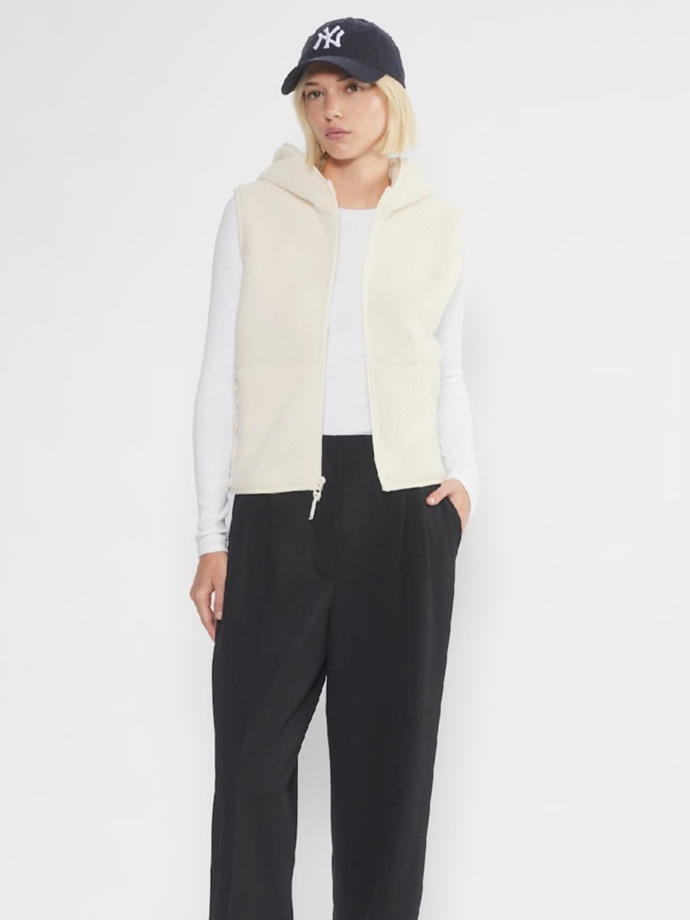 Aritzia Polartec thermal hooded vest